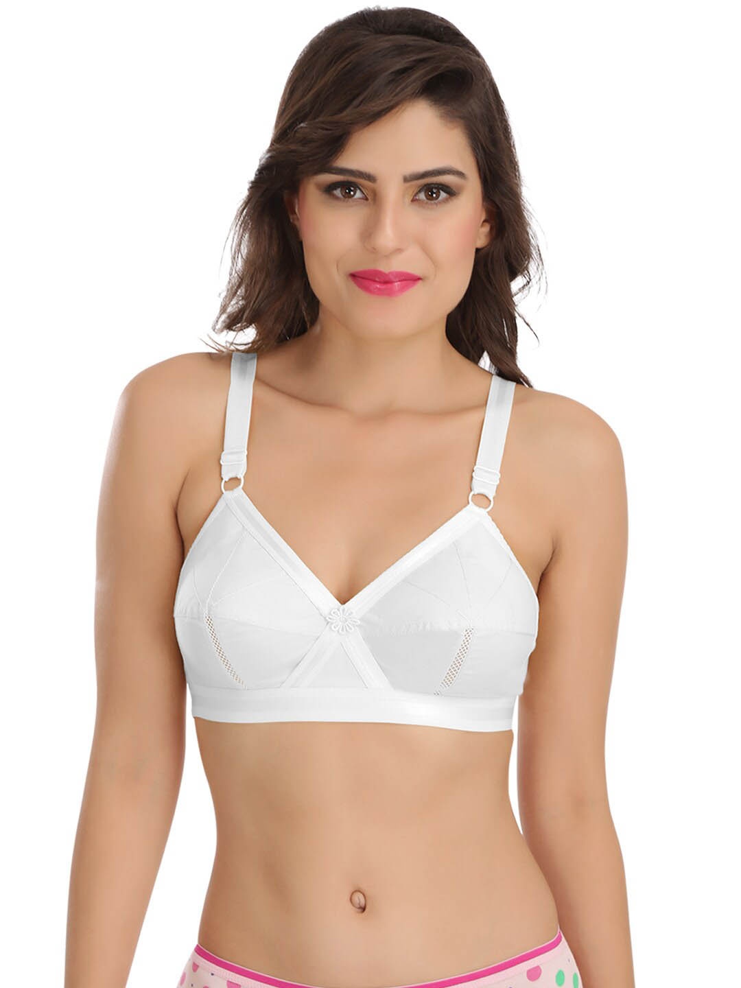 

SONA Super Support Full Coverage Non-Wired Bra All Day Comfort, White