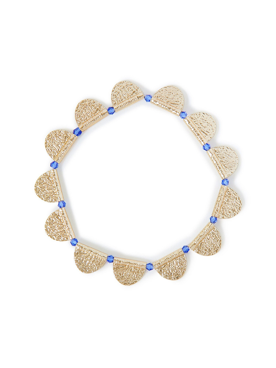 

Accessorize Textured Semi Circle Bracelet, Gold