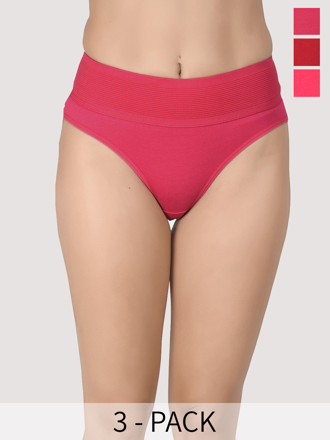 

Innocence Pack Of 3 Tummy Tucker Hipster Briefs, Pink