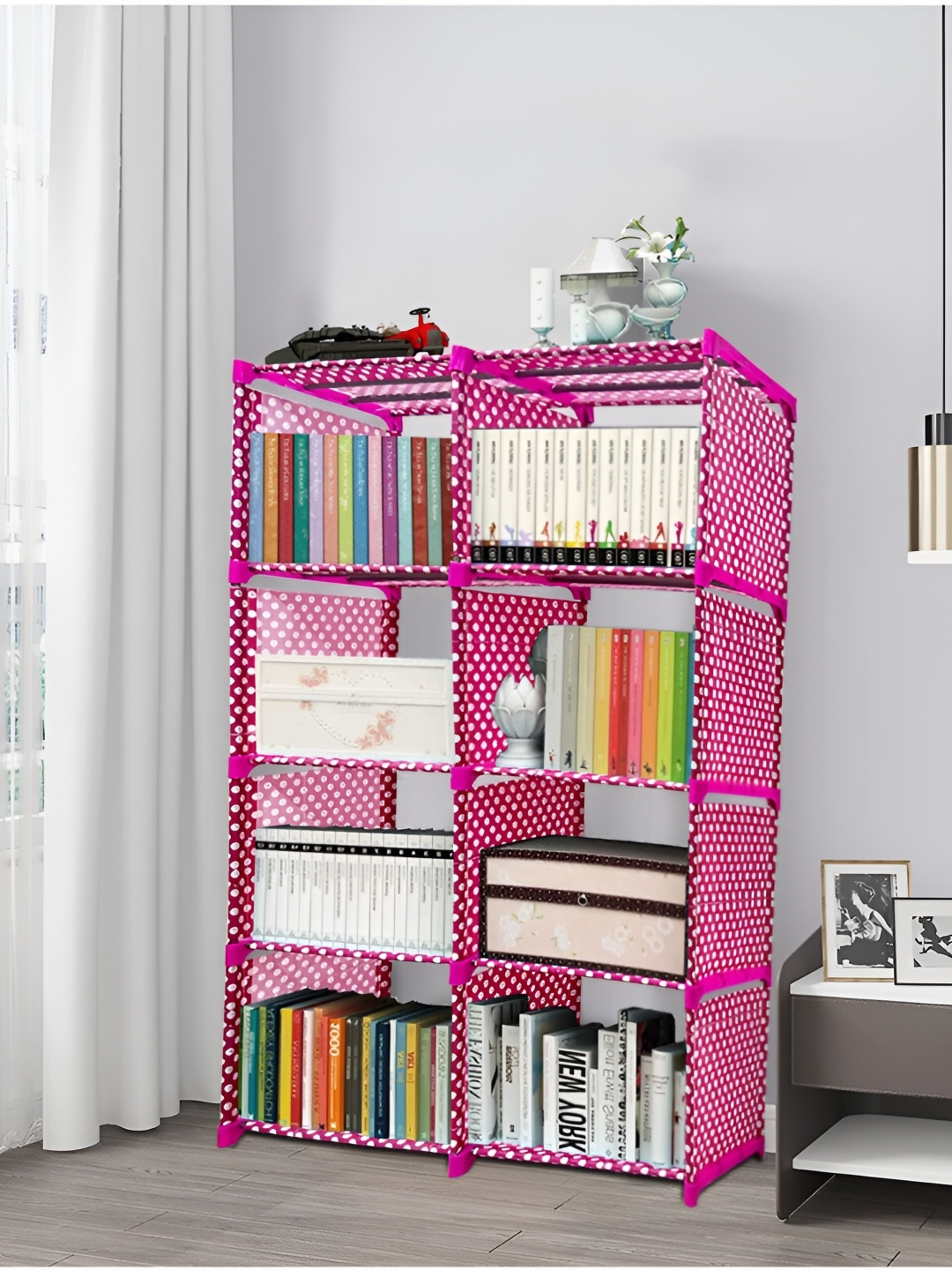 

Urban Choice Pink Dotted 8 Layer Multi Purpose Rack