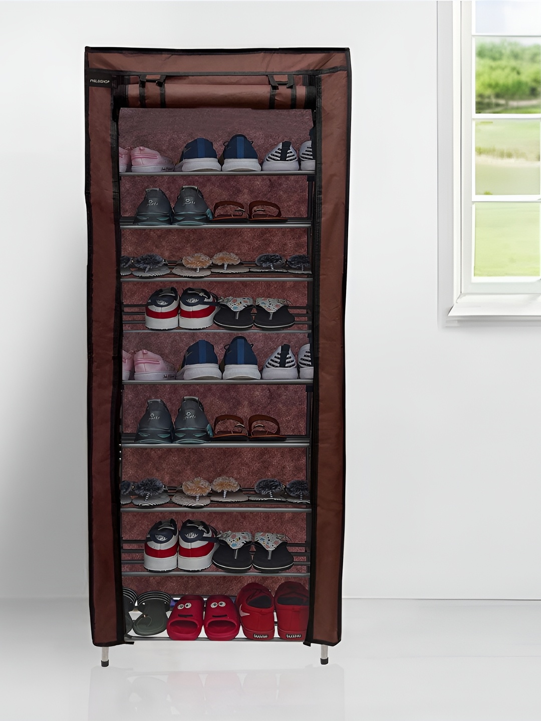 

Urban Choice Brown 9-Layer Shoe Racks