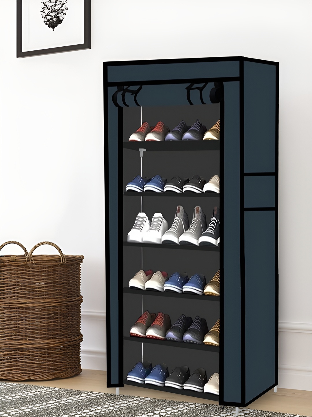 

Urban Choice Black 6-Layer Shoe Racks