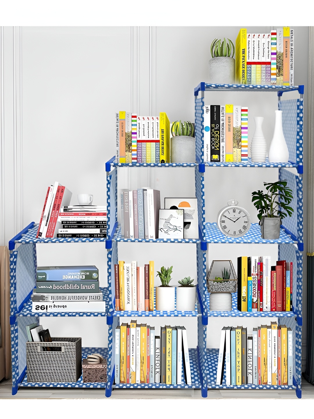 

Urban Choice Blue Dotted 6 Tier Rectangle Multi Purpose Rack