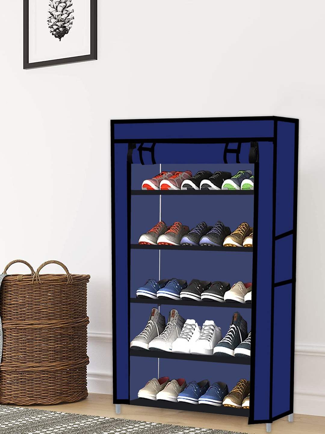 

Urban Choice 5 Layer Shoes Rack, Blue