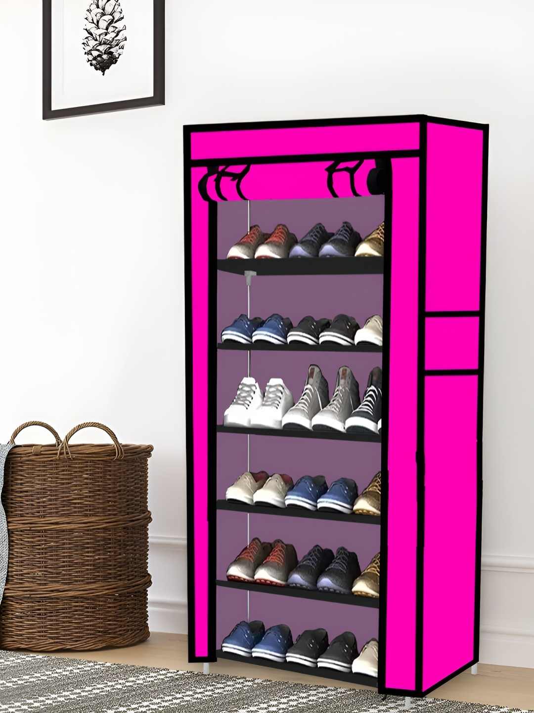 

Urban Choice Pink 6 Tier Rectangle Shoes Rack