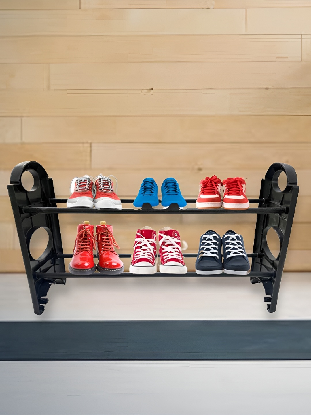 

Urban Choice Black 2 Tier Plastic Multi Purpose Rack