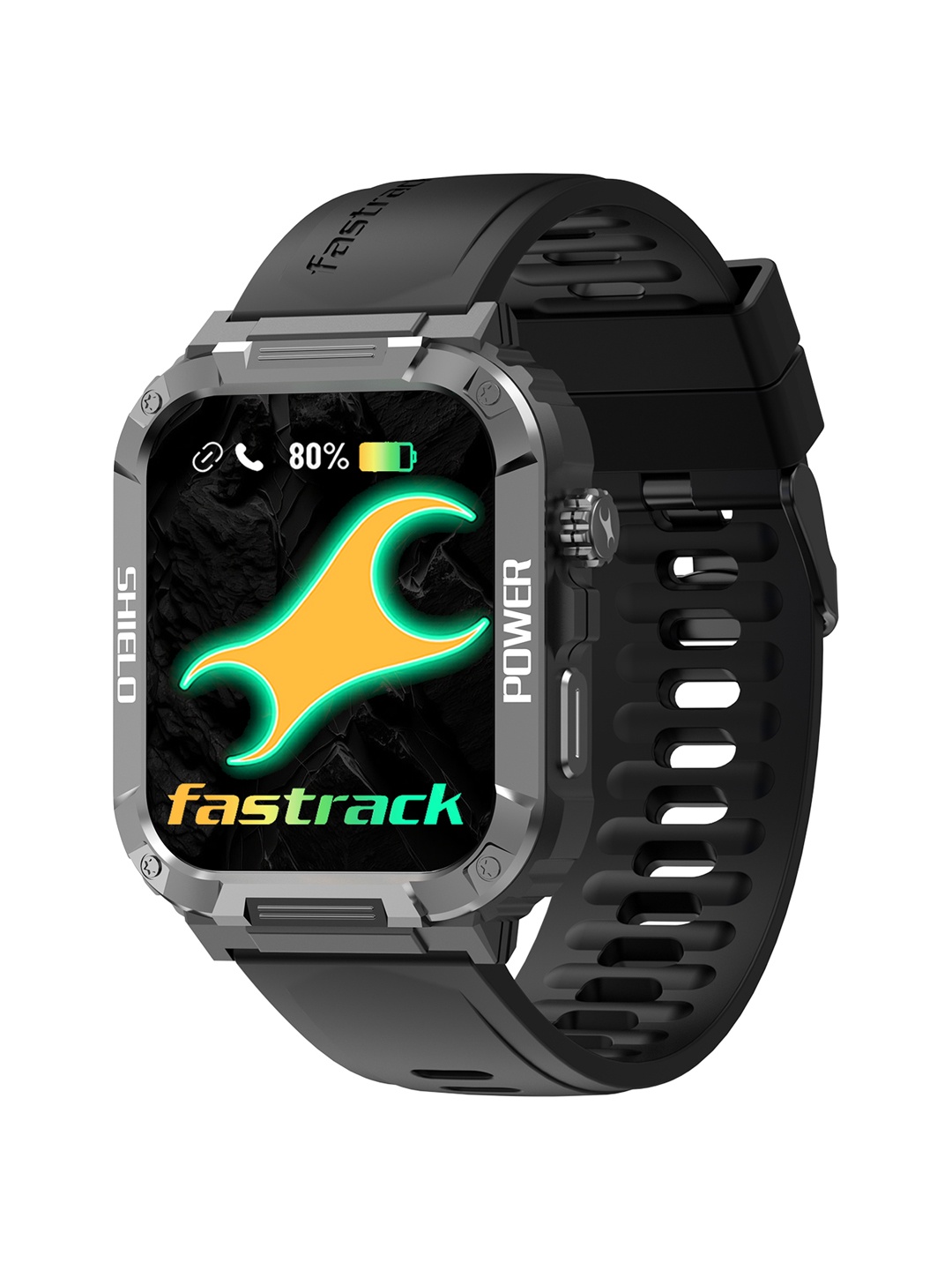 

Fastrack Vigor with 1.91" Super HD Display With Single Sync BT Calling Rugged Smartwatch, Black