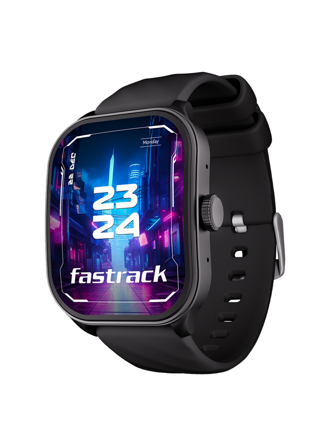 

Fastrack FS1 Pro with 1.96" Super Amoled Display with BT Calling Smartwatch, Black