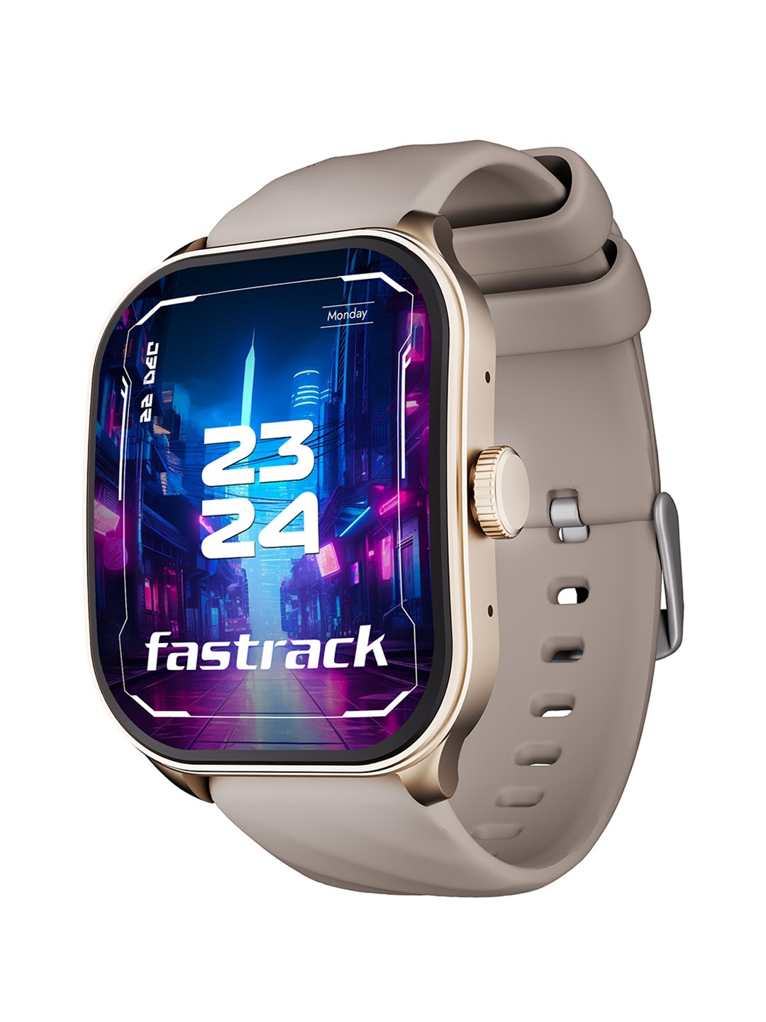 

Fastrack FS1 Pro with 1.96" Super Amoled Display with BT Calling Smartwatch, Beige