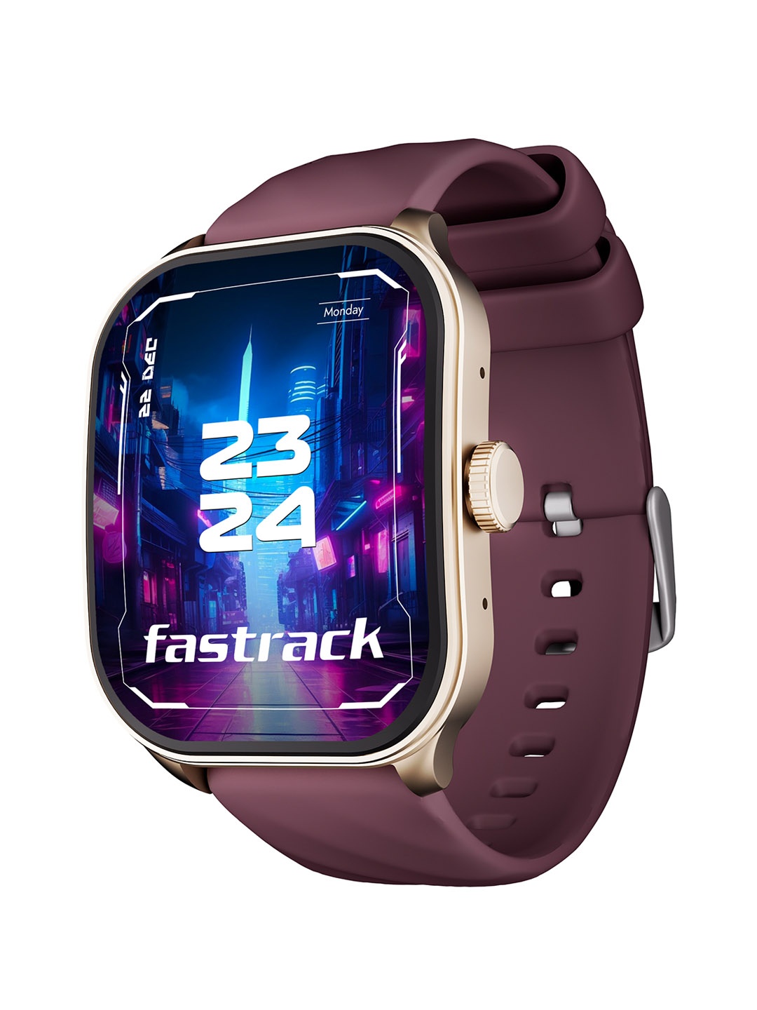 

Fastrack FS1 Pro with 1.96" Super Amoled Display with BT Calling Smartwatch, Burgundy
