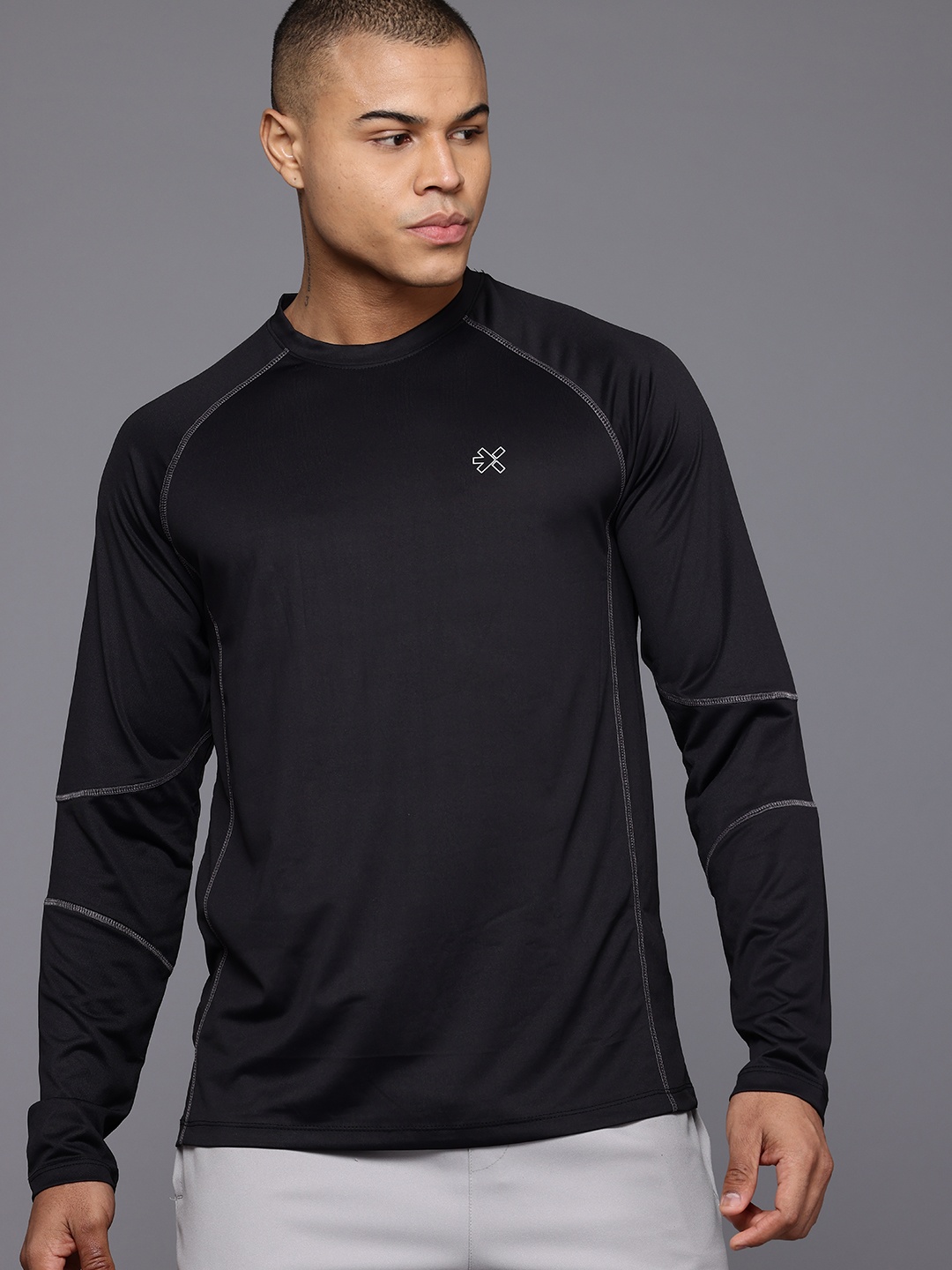 

HRX by Hrithik Roshan Men Rapid-Dry Running T-shirt, Black