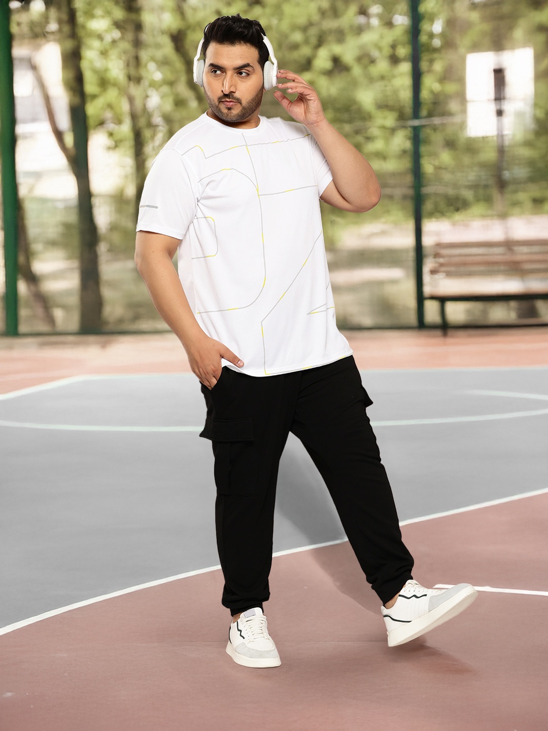 

Sztori Plus Size Printed T-shirt, White