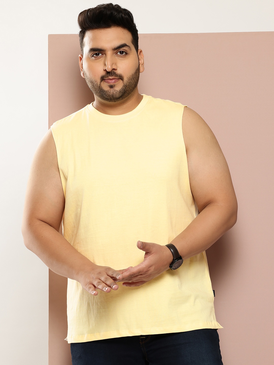 

Sztori Plus Size T-shirt, Yellow