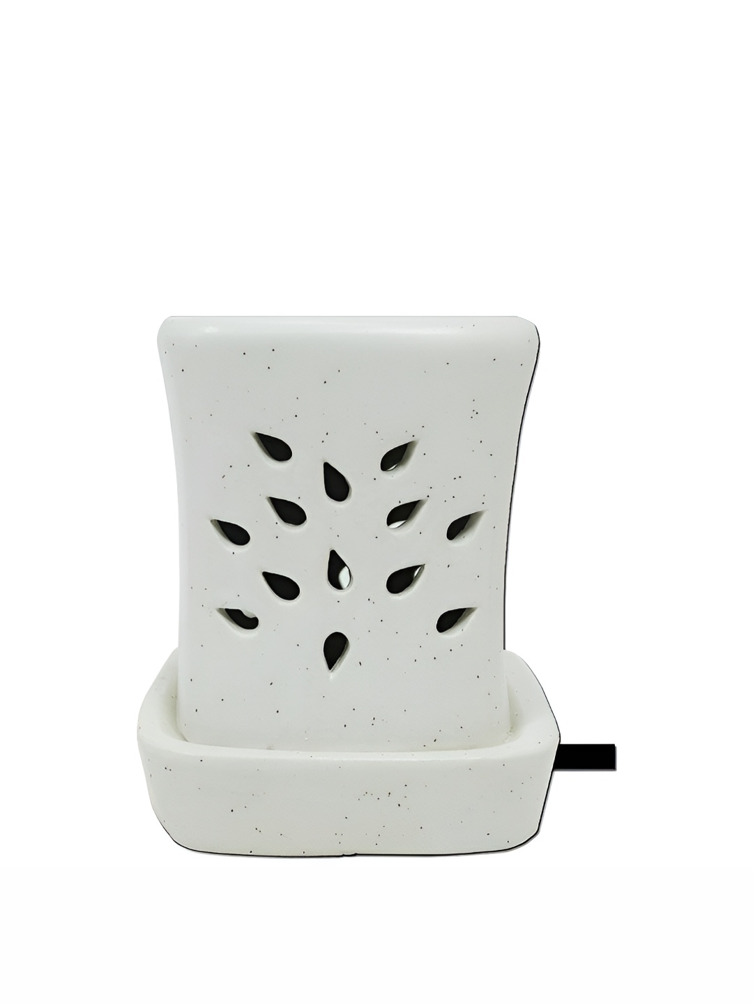 

ECLAT FURNISH White Ceramic Square Shaped Aroma Oil Diffuser