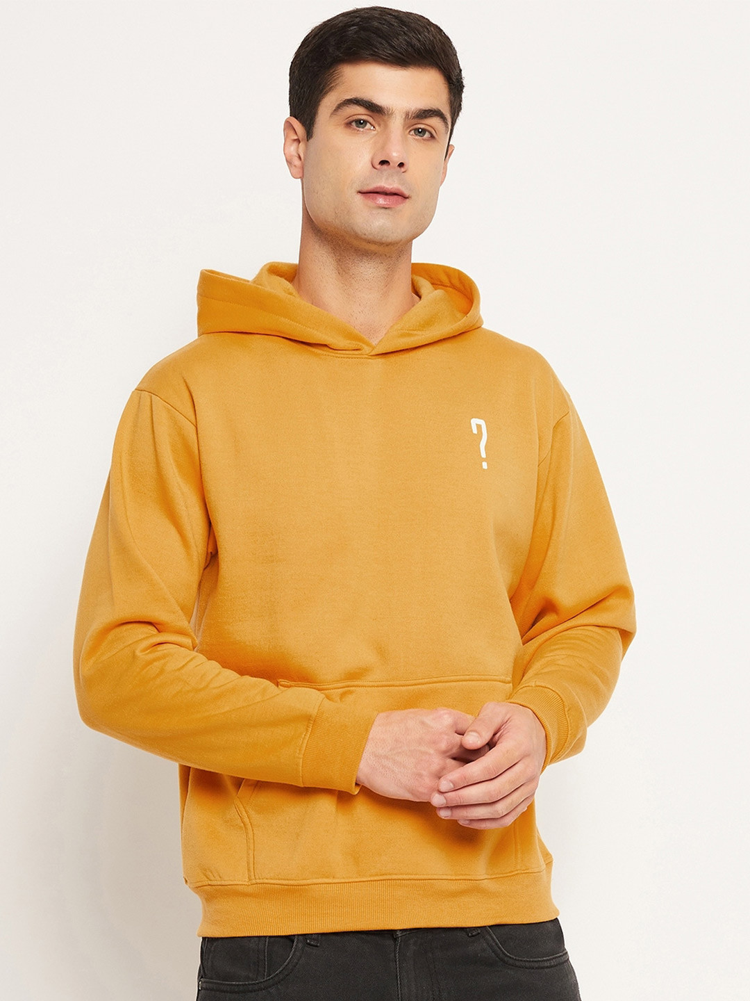 

STROP Hooded Fleece Sweatshirt, Mustard
