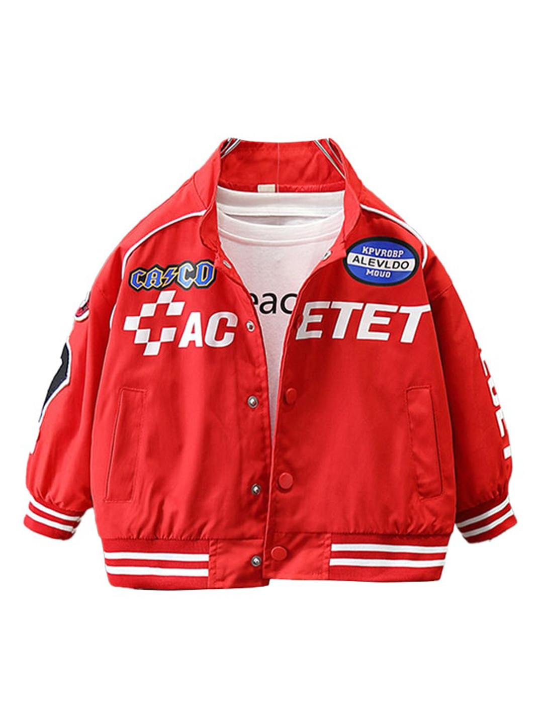 

StyleCast Boys Red Typography Printed Insulator Bomber Jacket