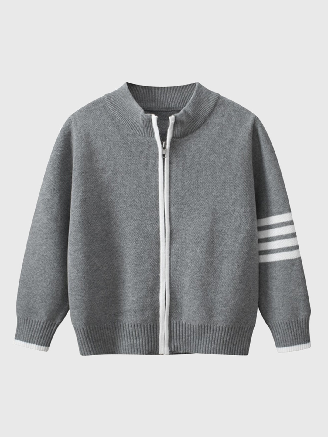 

StyleCast Boys Grey Mock Collar Insulator Cotton Open Front Jacket