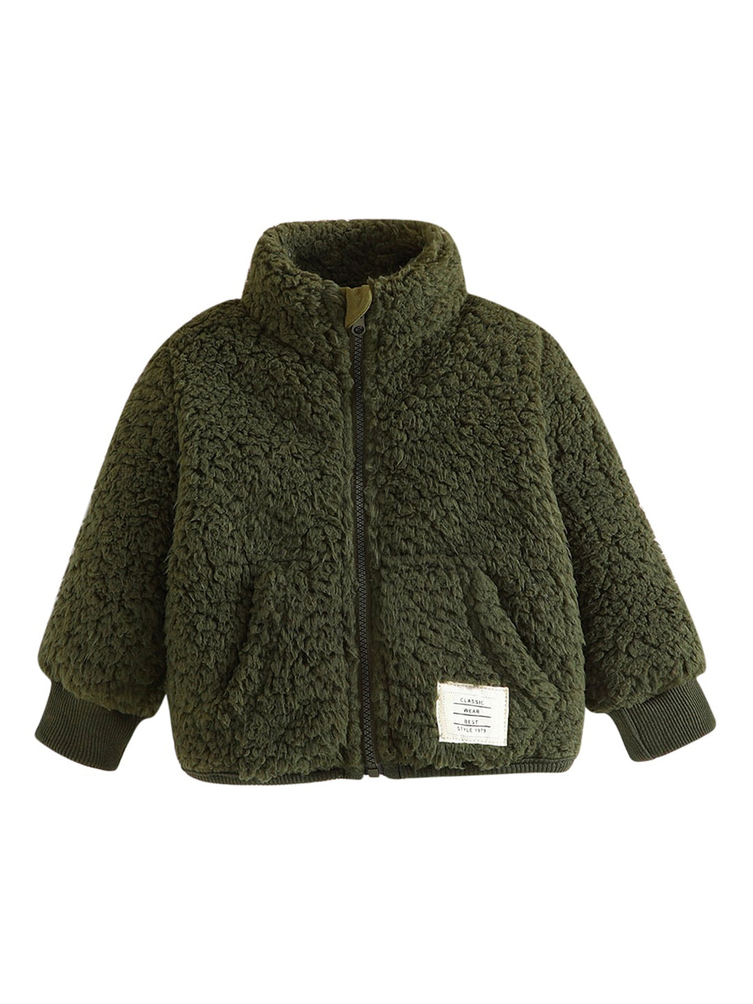 

StyleCast Kids Insulator Mock Collar Bomber Jacket, Green