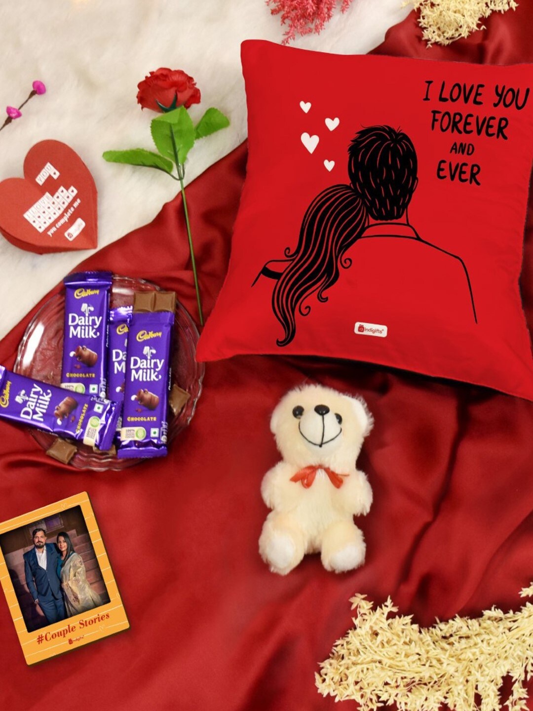 

Indigifts Red & Blue 9-Pcs Printed Gift Set