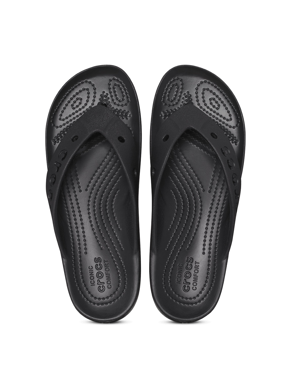 

Crocs Women Croslite Thong Flip-Flops, Black