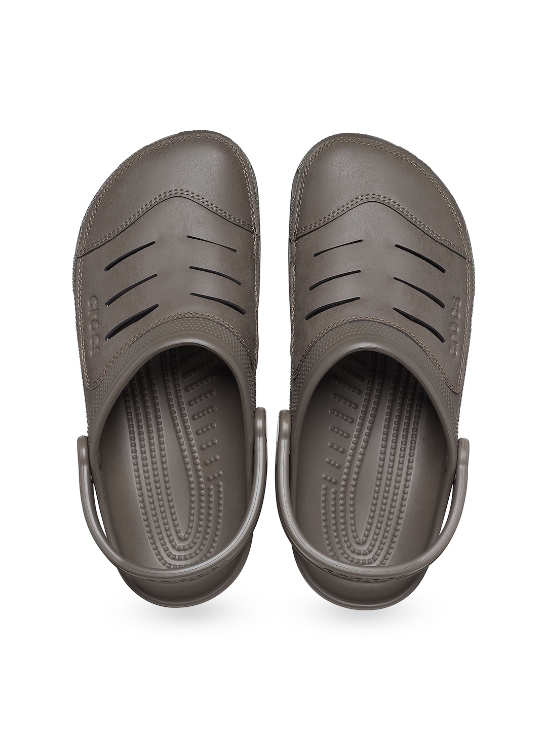 

Crocs Men Round Toe Croslite Clogs, Brown