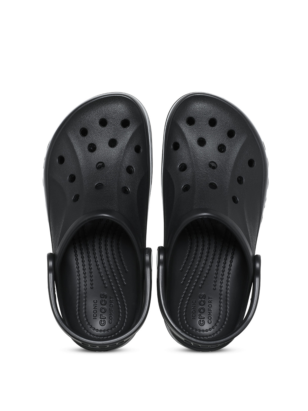 

Crocs Kids Round Toe Croslite Clogs, Black