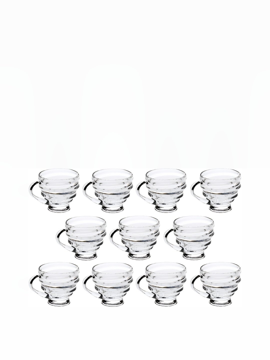 

Afast Transparent 11 Pieces Geometric Glass Cups 150 ML