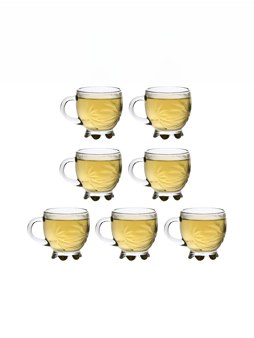 

Afast Transparent 7 Pieces Textured Glass Cups Set