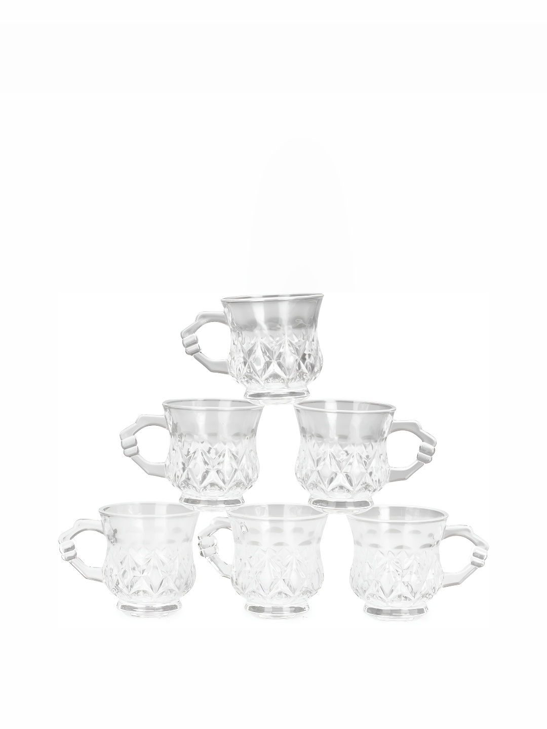 

Afast Transparent 6 Psc Glossy Glass Cups 100 ml