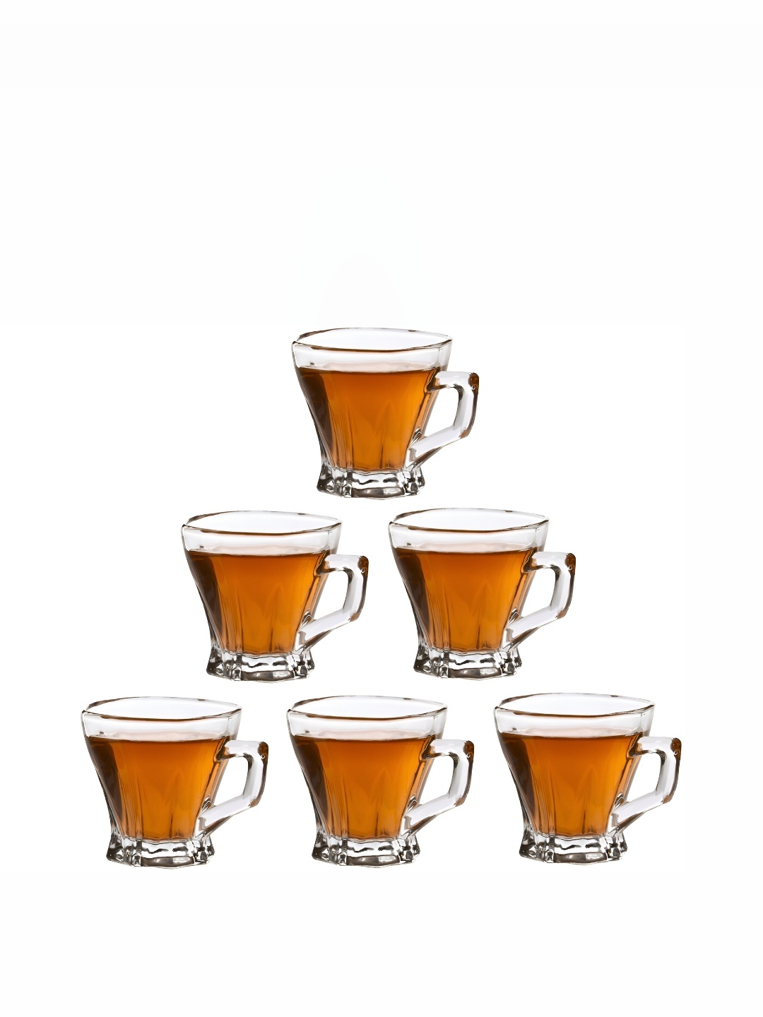 

Afast Transparent 6 Pieces Geometric Glass Cups 120 ML