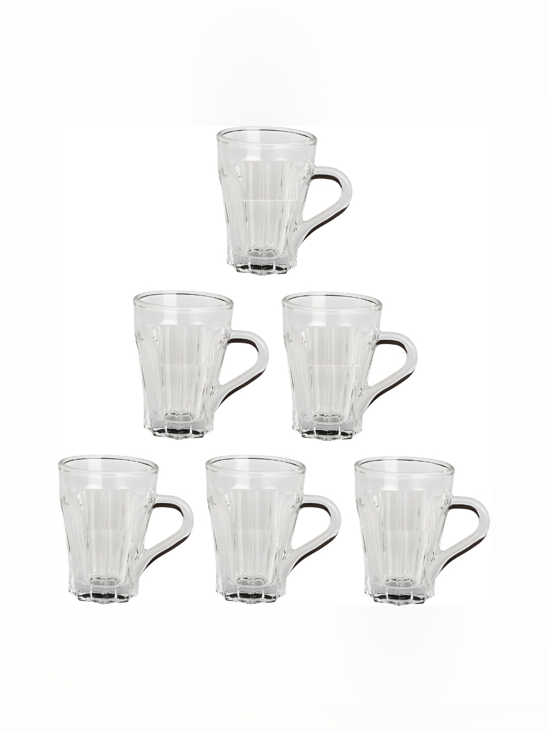 

Afast Transparent 6 Pieces Geometric Glass Cups 100 ml