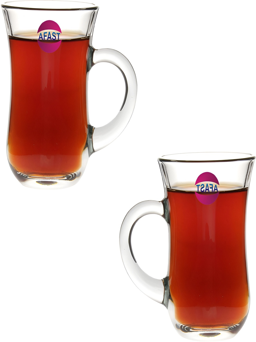 

Afast Transparent 2 Pieces Solid Glass Cups 100 ml