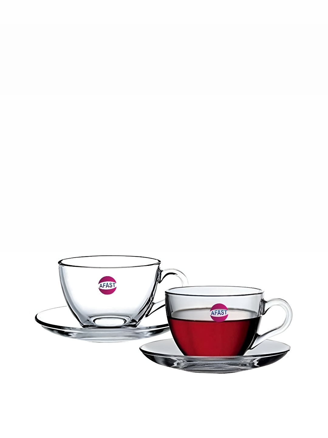 

Afast Transparent 2 Pieces Glass Cups Set