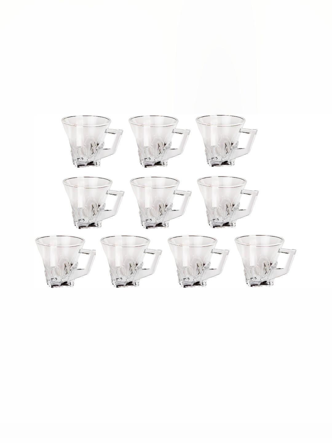 

Afast Transparent 10 Pieces Solid Glass Cups 100 Ml