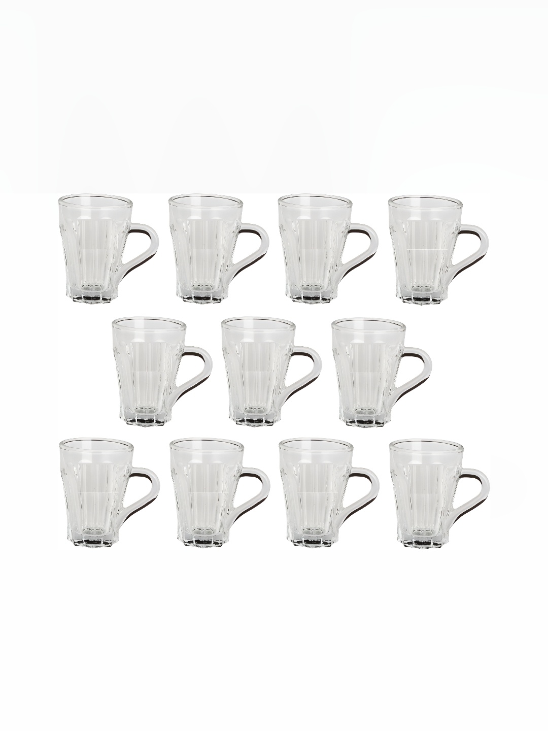 

Afast Transparent 11 Pieces Geometric Glass Transparent Cups 100 ml