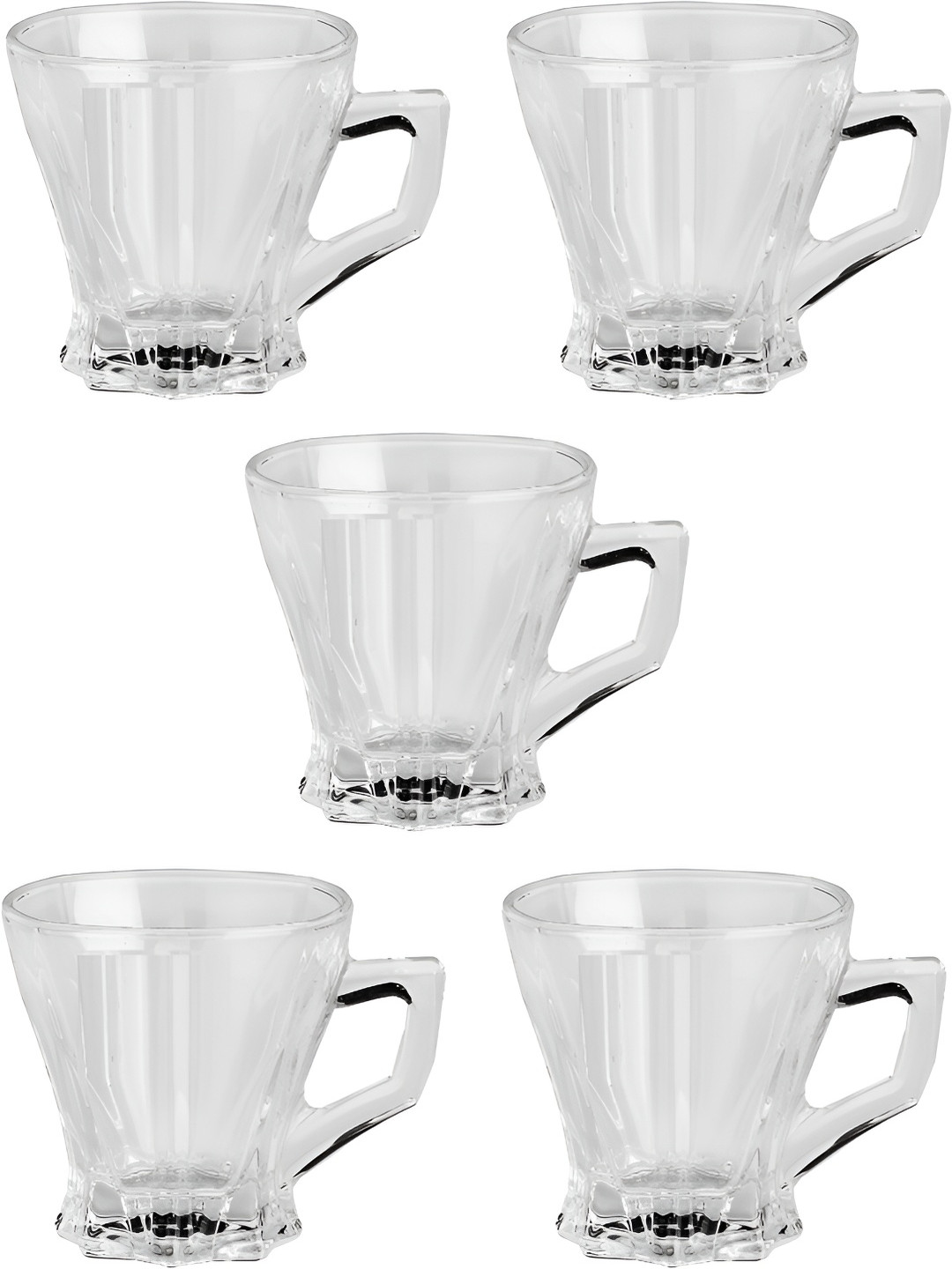 

Afast Transparent 5 Pieces Glass Transparent Cups 120 ml