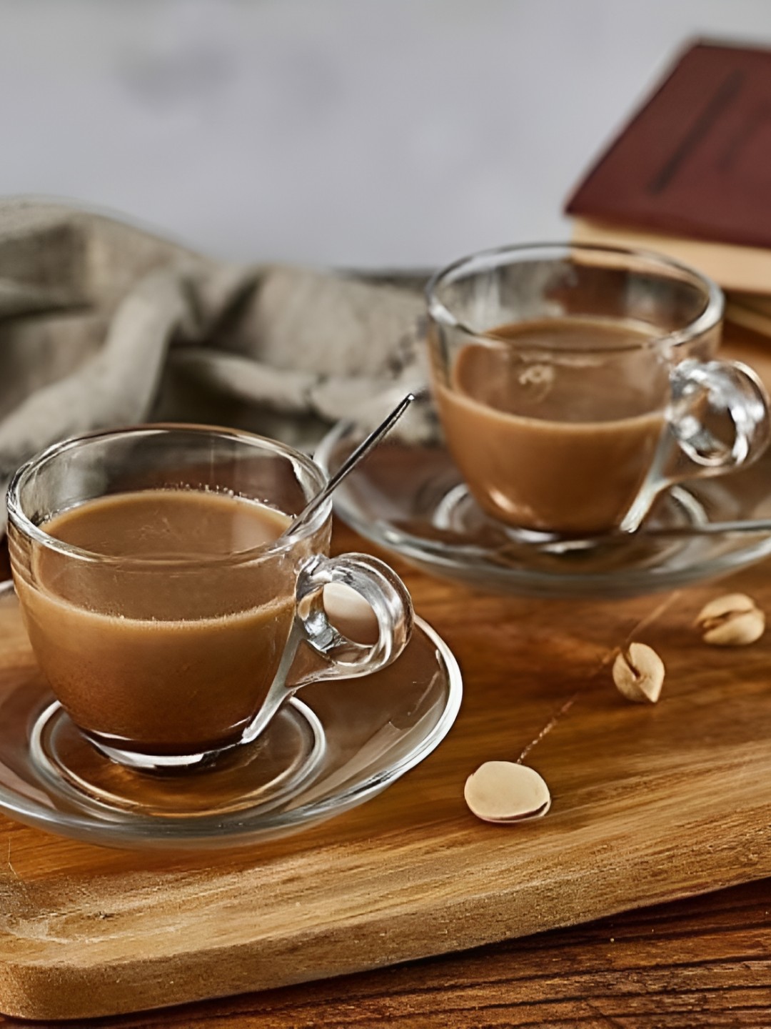 

Afast Transparent 2 pieces Solid Glass Cups 150 ml