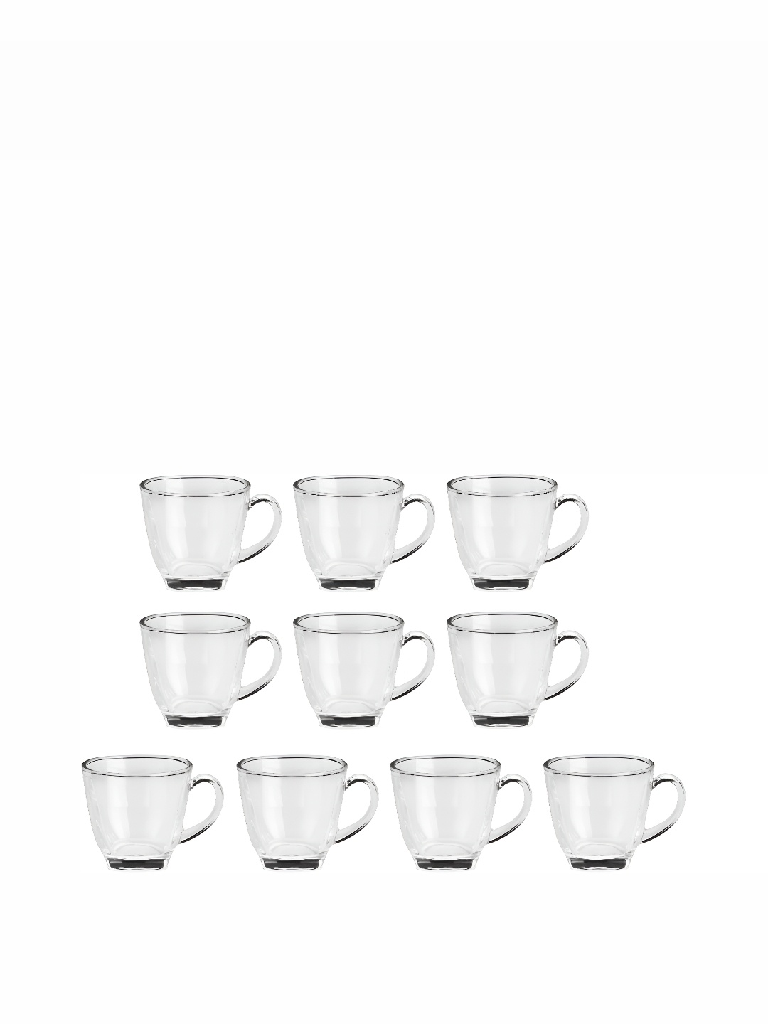 

Afast Transparent 10 Pieces Glass Cups 100 ml