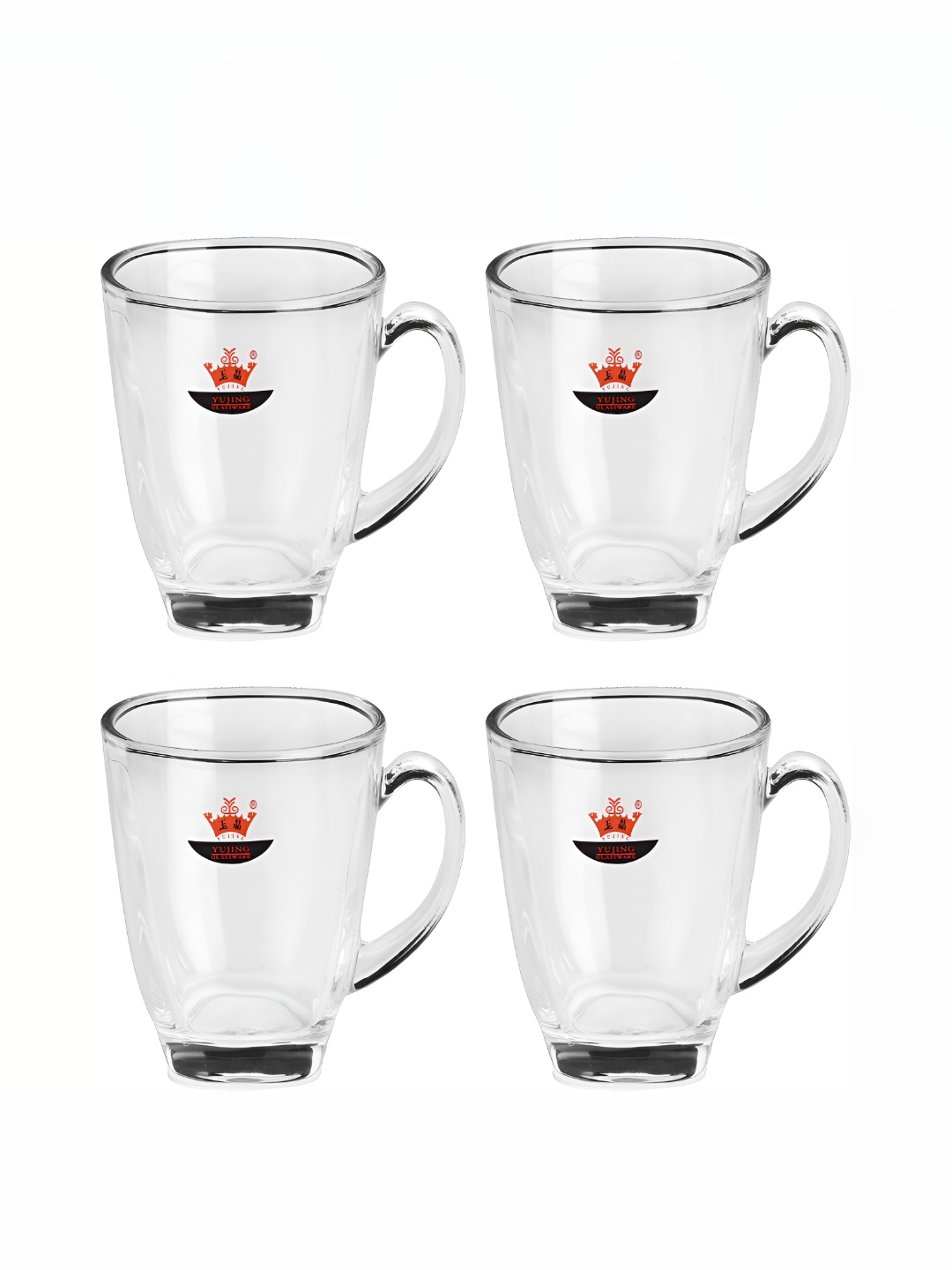 

Afast Transparent 4 Pieces Solid Glass Cups 100 ml