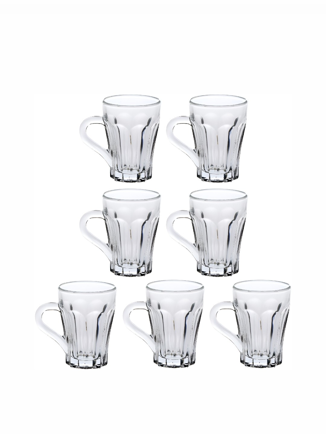 

Afast Transparent 7 Pieces Textured Glass Cups Set