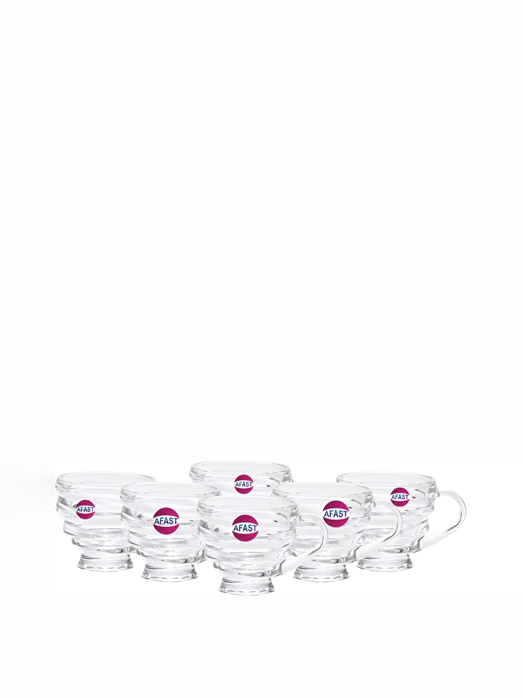 

Afast Transparent 6 Pieces Dishwasher Safe Glass Cups 150 ml