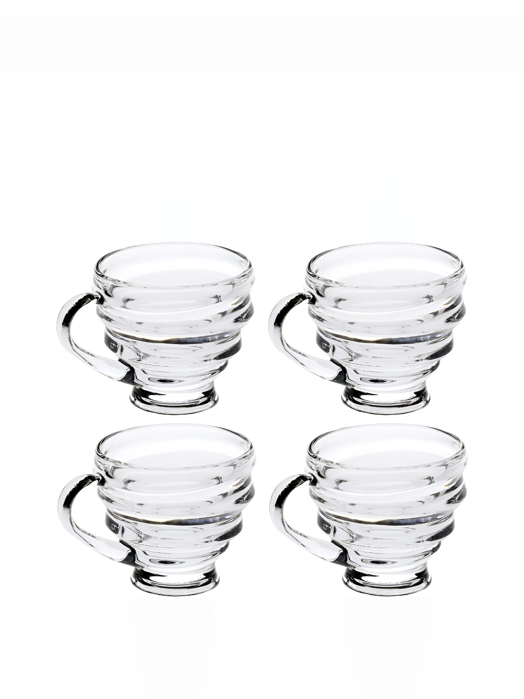 

Afast Transparent 4 Pcs Glossy Glass Cups 150 ml