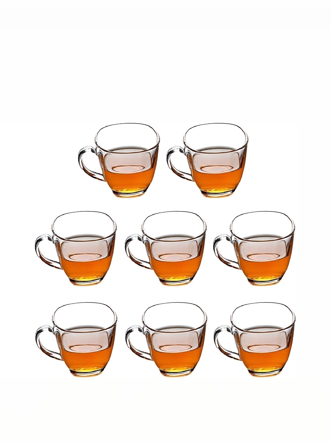 

Afast Transparent 8 Pieces Dishwasher Safe Glass Cups 100 Ml