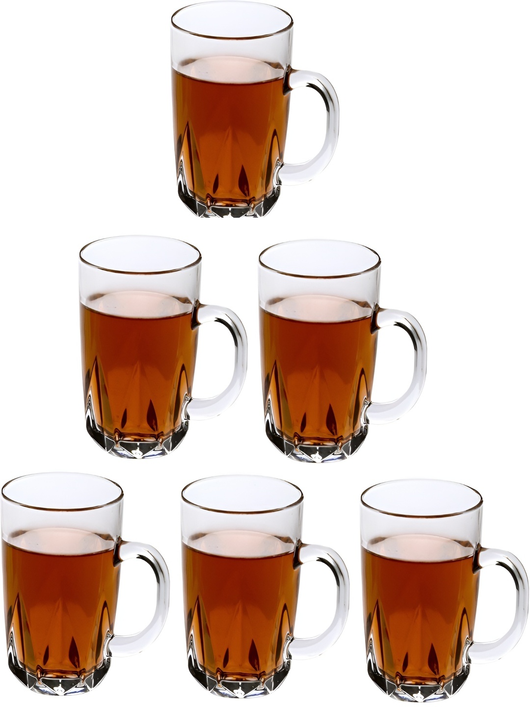 

Afast Transparent 6 Pcs Glass Cups and Mugs 180 ml