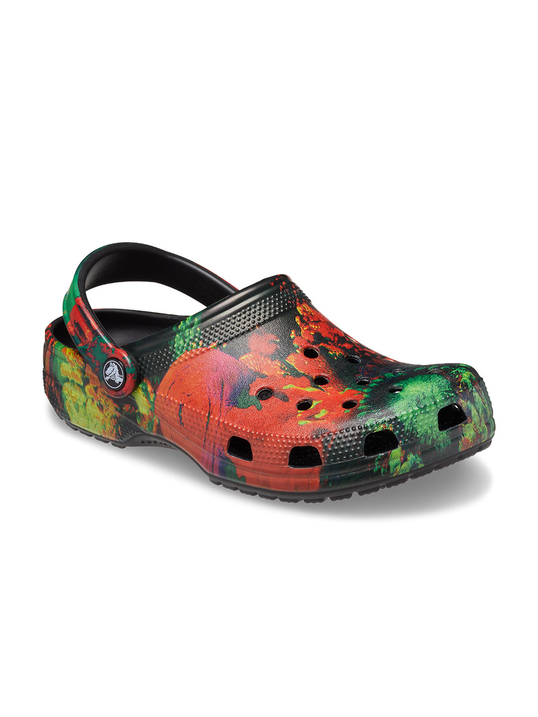 

Crocs Unisex Abstract Printed Croslite Clogs, Black