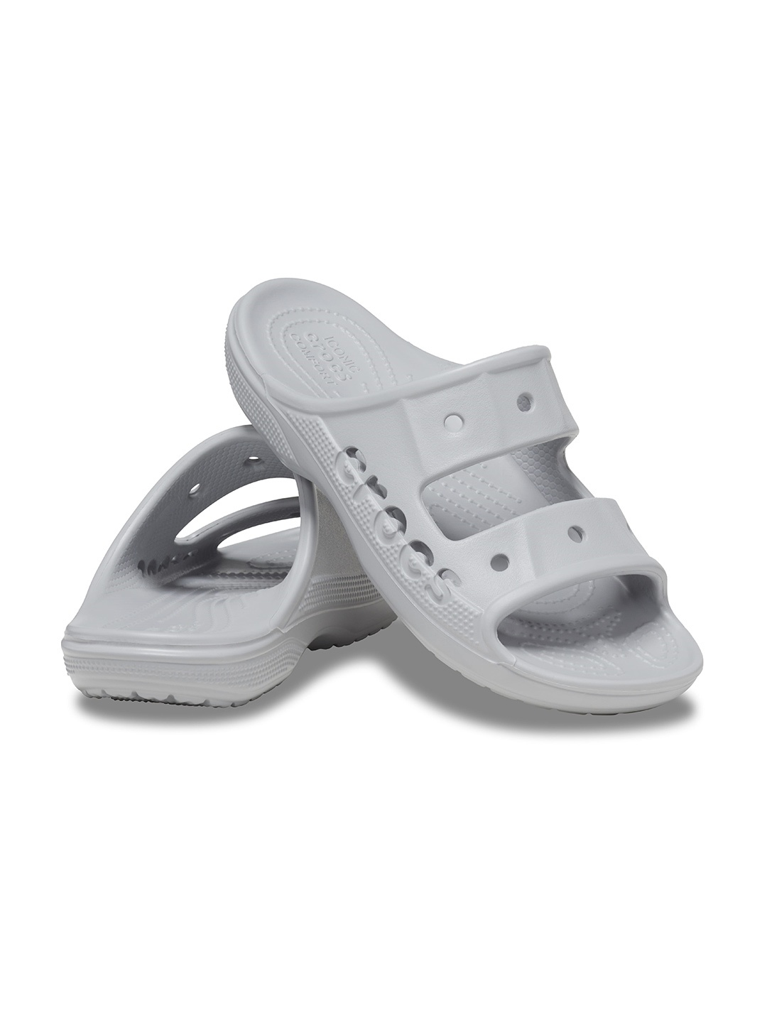 

Crocs Unisex Croslite Two Strap Sliders, Grey