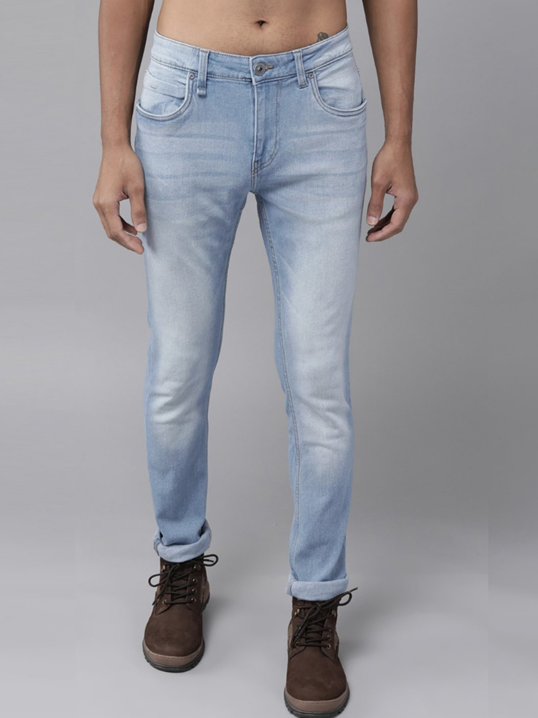 

The Roadster Lifestyle Co. Men Blue Comfort Skinny Fit Stretchable Jeans