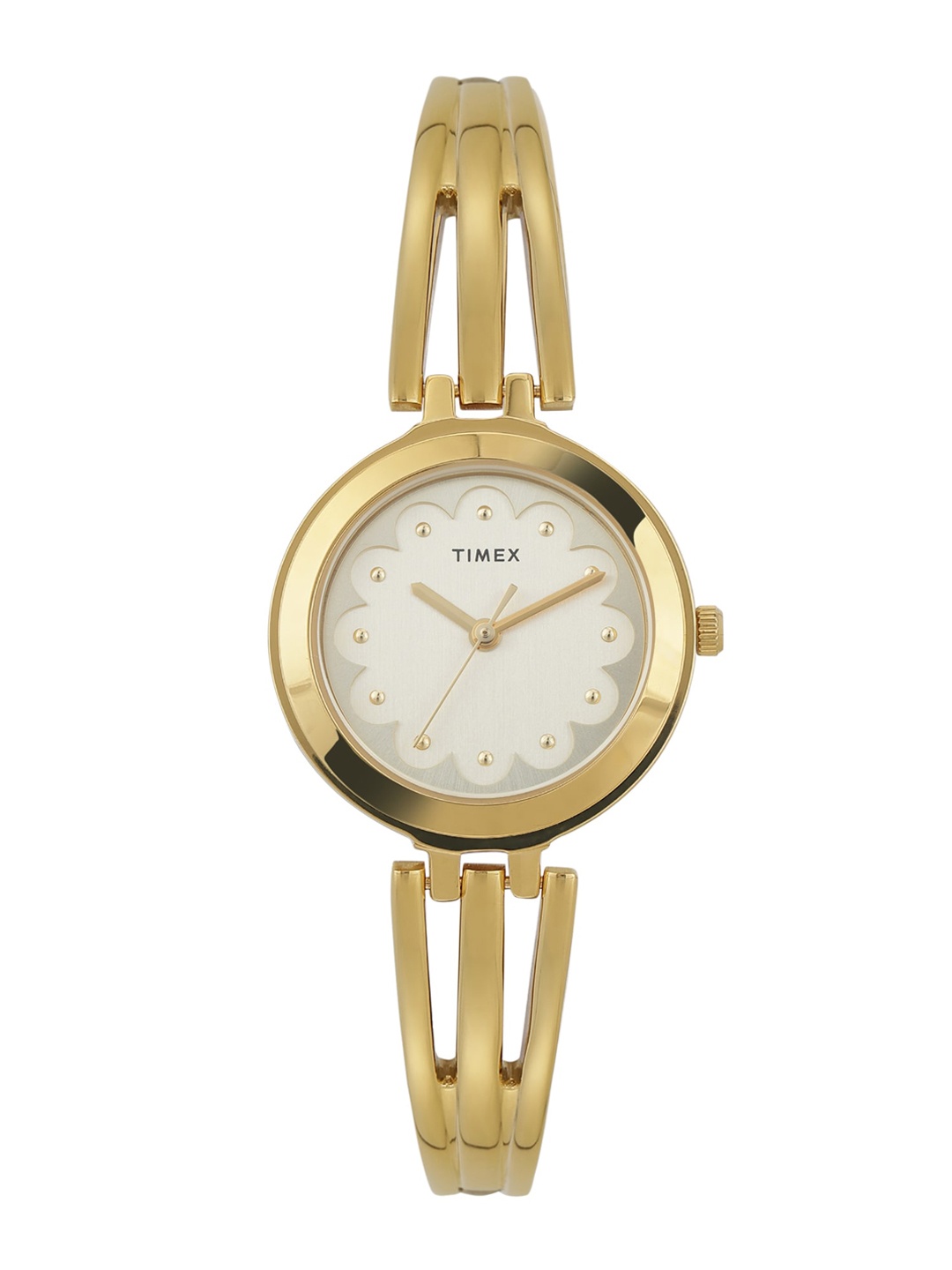 

Timex Women Brass Dial & Bracelet Style Straps Analogue Watch TWTL10311, White