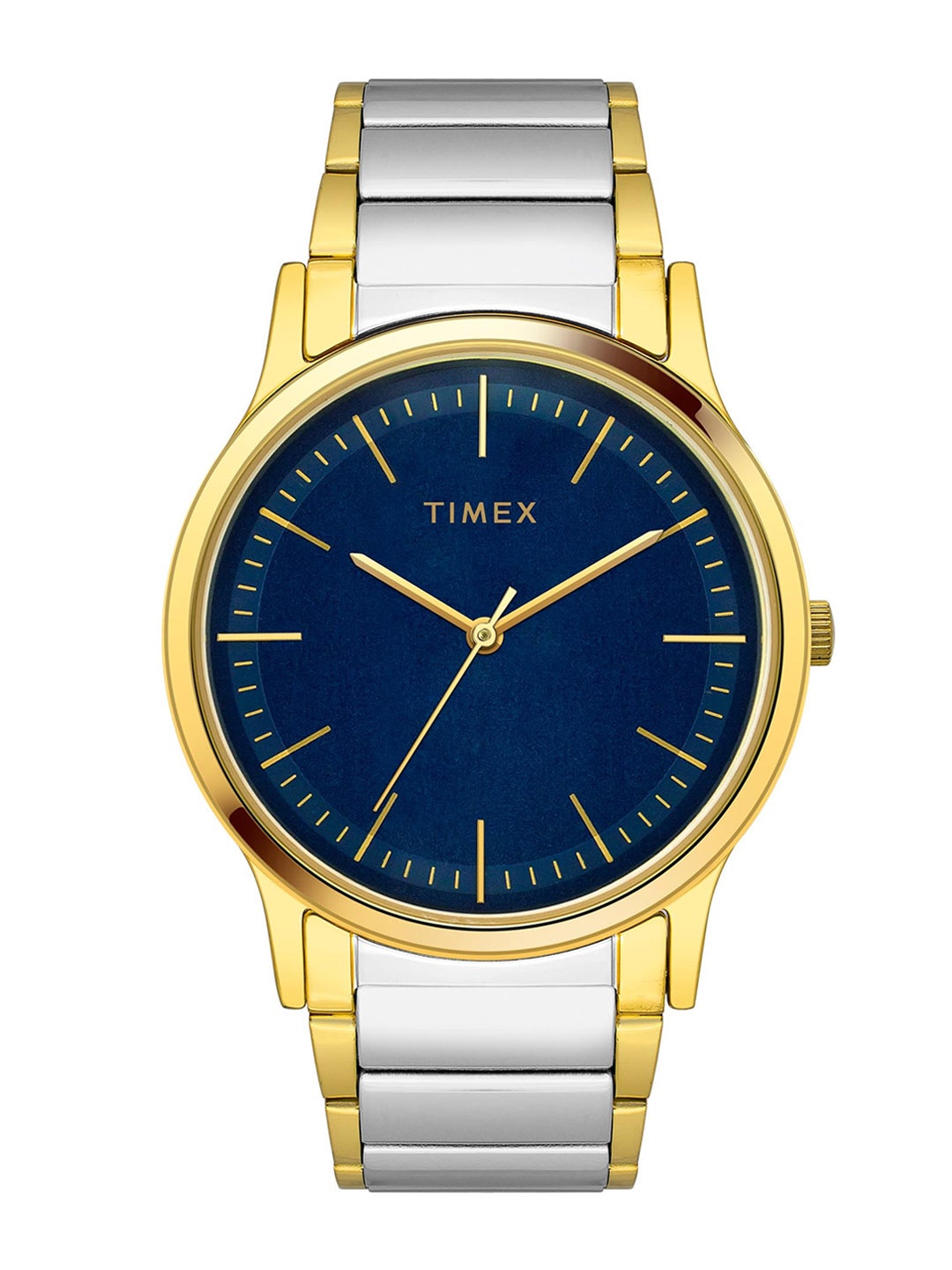 

Timex Brass Dial Stainless Steel Bracelet Style Straps Analogue Watch TW000R449, Blue