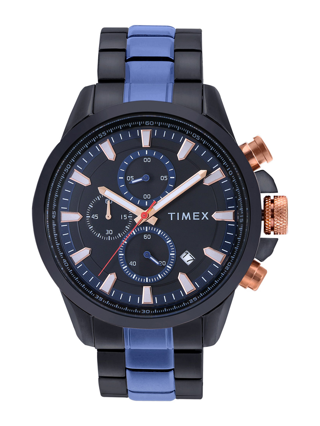 

Timex Men Stainless Steel Straps Multi Function Analogue Watch TWEG19303, Black